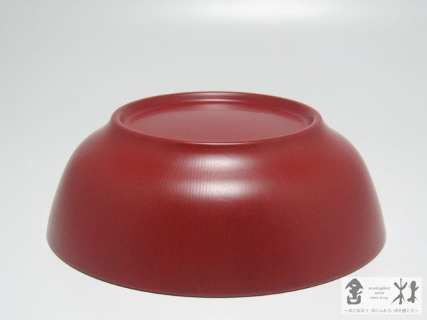 画像3: 土田和茂作　坐鉢5寸　赤　153×52mm　500cc (3)