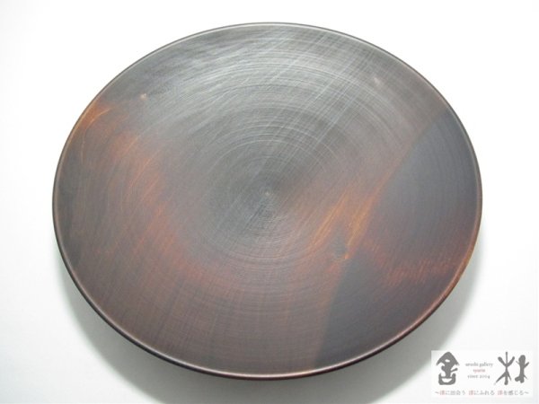 画像3: 高田晴之作　イチョウ平鉢　尺　310×42mm (3)