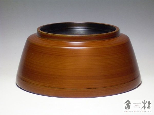 画像2: 福田敏雄作　6.2寸丼　べっ甲　187×75mm (2)