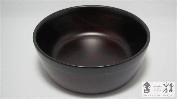 画像2: 中野知昭作　五寸銅鑼鉢　木地溜　151×56mm (2)