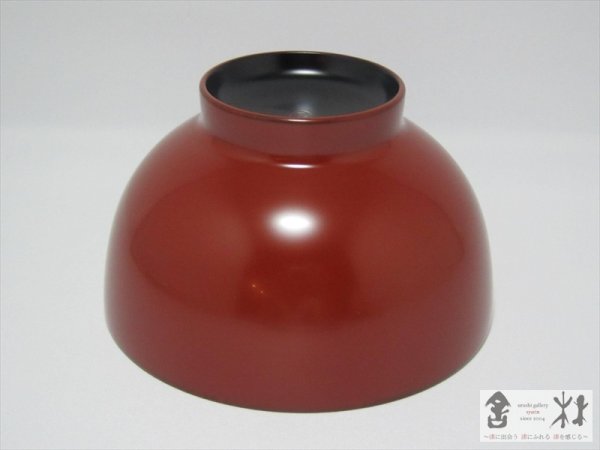 画像3: 内田徹作　汁椀　朱（淡口）　118×71mm　380cc (3)