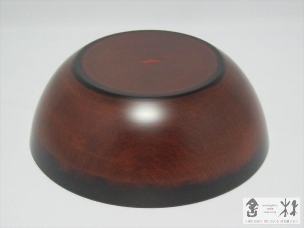画像4: 伏見眞樹作　溜塗楓ボウル　127×45mm　300cc (4)