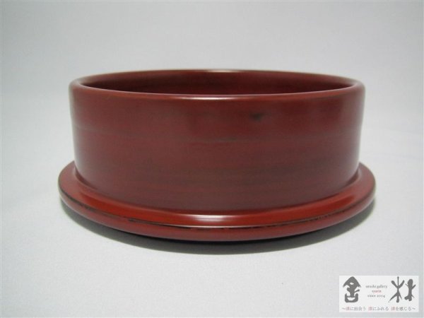 画像4: 北原進作　朱弁当椀（低）　123×120mm (4)