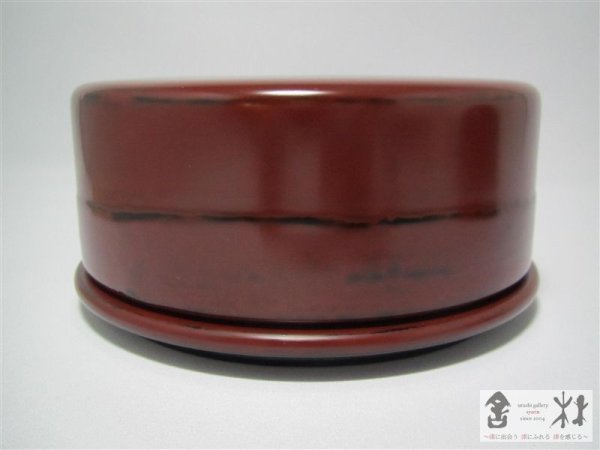 画像5: 北原進作　朱弁当椀（高）　128×131mm (5)