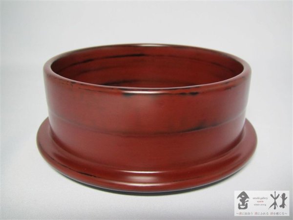 画像4: 北原進作　朱弁当椀（高）　128×131mm (4)