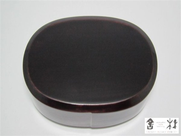 画像3: 赤木明登作　曲輪弁当箱　小　赤　160×95×60mm (3)