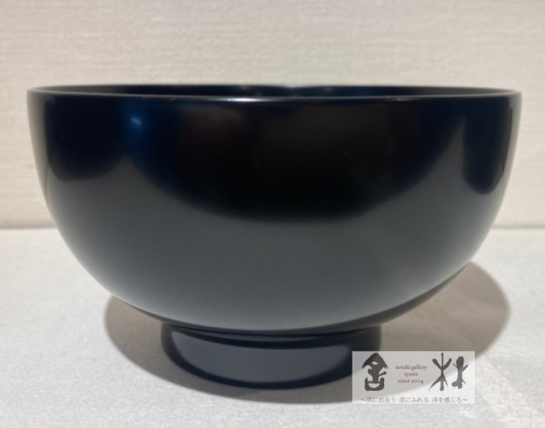 画像2: 内田徹作　汁椀(2)　黒 真塗り　113×65mm　320cc (2)