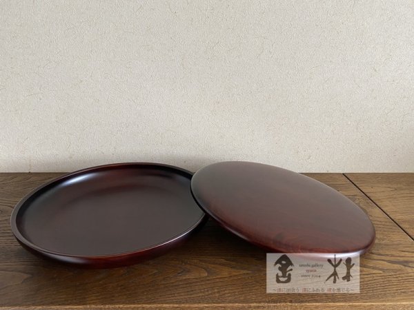 画像2: 仁城義勝作　蓋付鉢(2)　345×79mm (2)