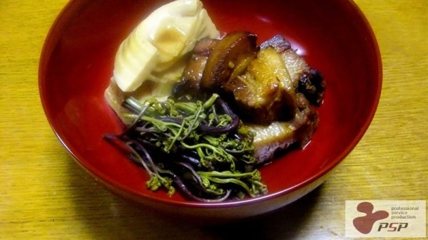 画像5: ★吉田宏之作　うどん鉢　木地呂　朱　　180×83mm　1160cc (5)